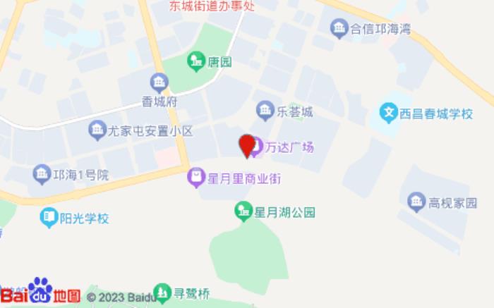 維也納國際酒店(西昌邛海濕地萬達廣場店)位置圖