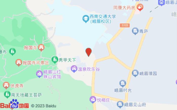 峨眉山輔特戴斯酒店(景區(qū)路店)位置圖