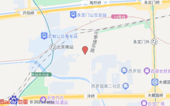 桔子酒店(北京南站店)位置圖
