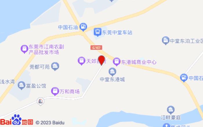 漢庭酒店(東莞中堂文化廣場店)位置圖