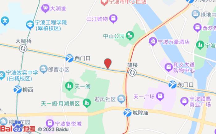 全季酒店(寧波天一廣場鼓樓店)位置圖