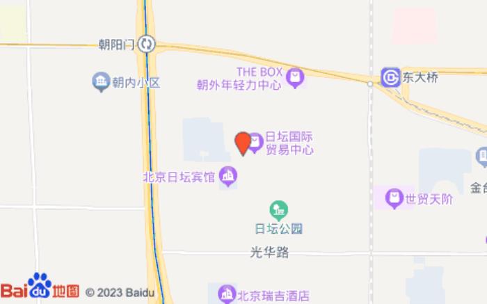 喆啡酒店(北京兒研所日壇使館區店)位置圖