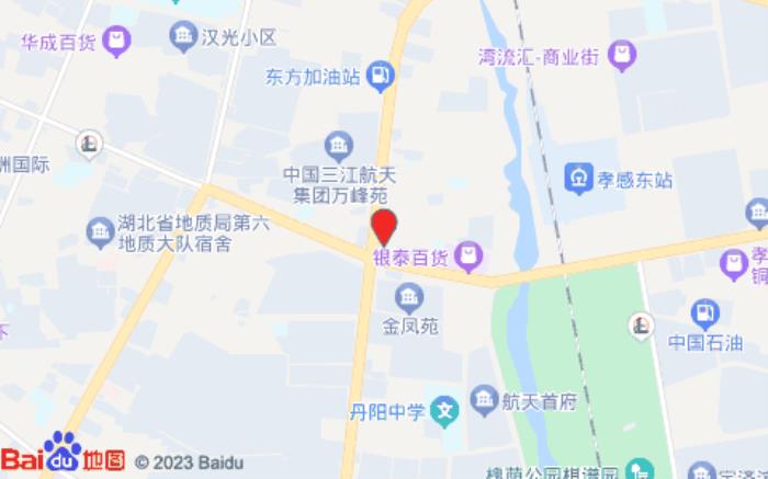 城市便捷酒店(孝感銀泰城華安店)位置圖