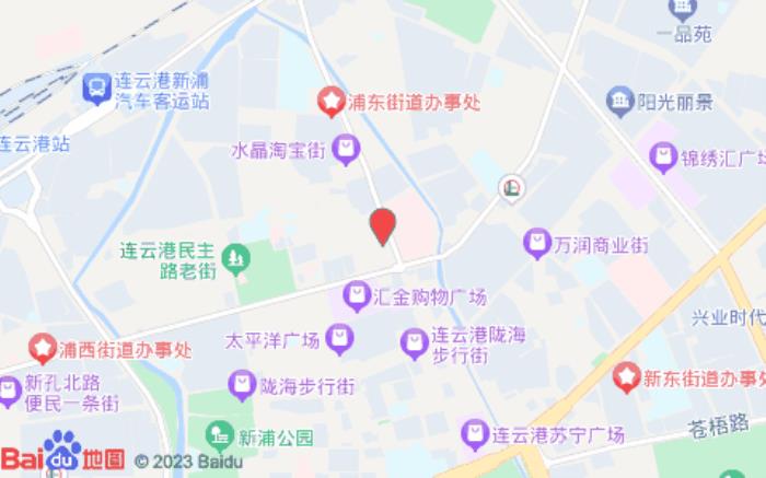 如家快捷酒店(連云港解放路步行中街店)位置圖
