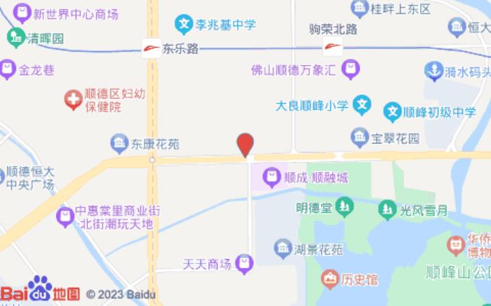 全季酒店(佛山順德清暉園南國東路店)位置圖