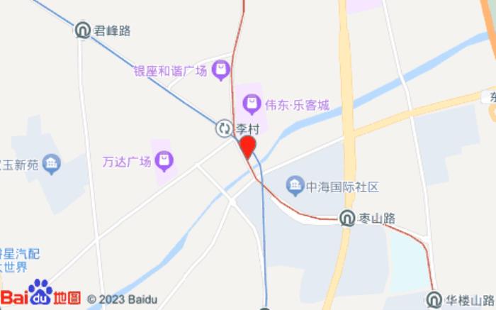 莫泰168(青島李滄京口路萬達廣場店)位置圖