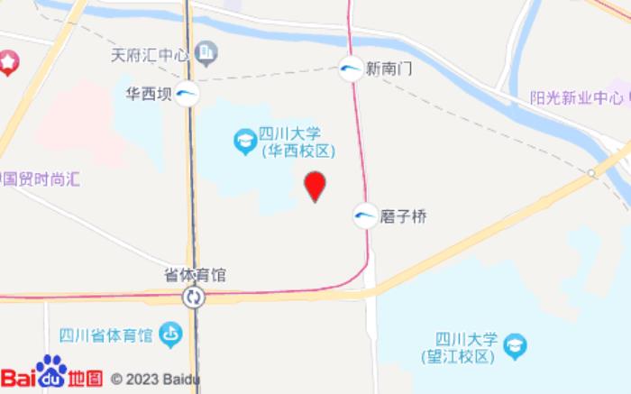 全季酒店(成都四川大學林蔭街店)位置圖