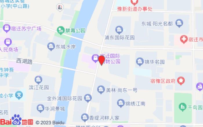 尚客優悅酒店(宿遷眾大上海城店)位置圖