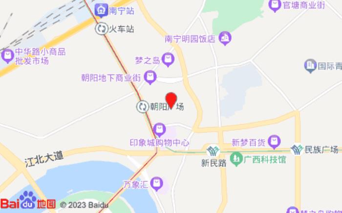 如家酒店(南寧朝陽廣場地鐵站店)位置圖