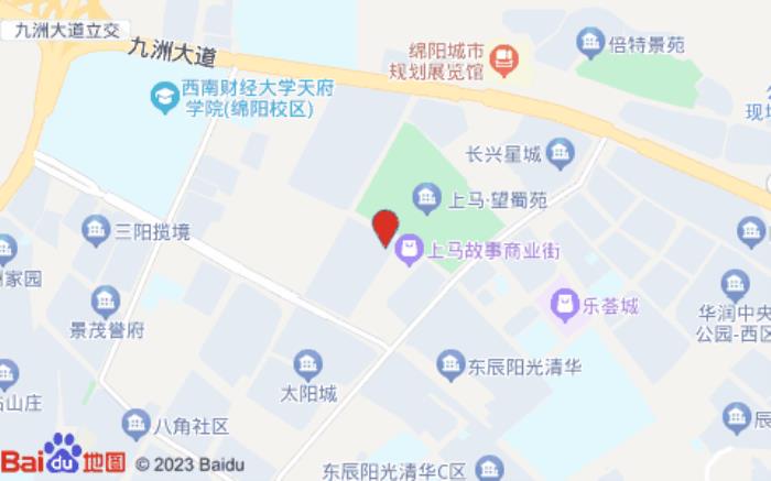 智選假日酒店(綿陽科技城店)位置圖