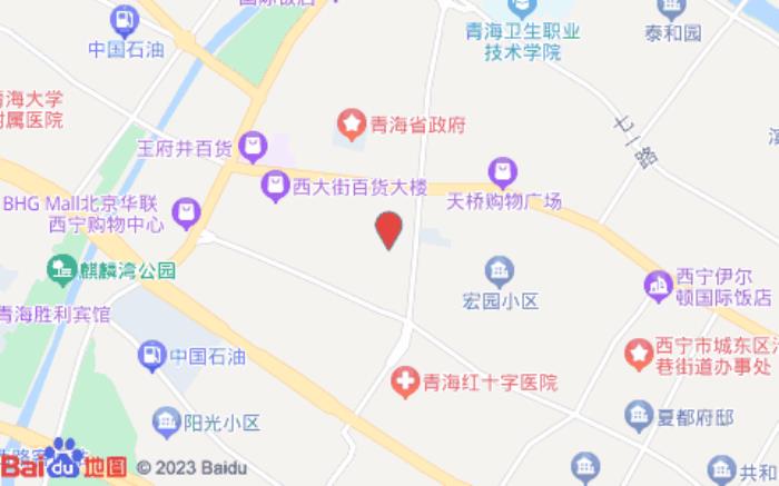 iu酒店(西寧大十字水井巷店)位置圖