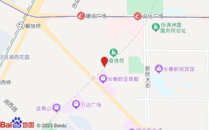 希岸酒店(長春紅旗街吉大一院店)位置圖