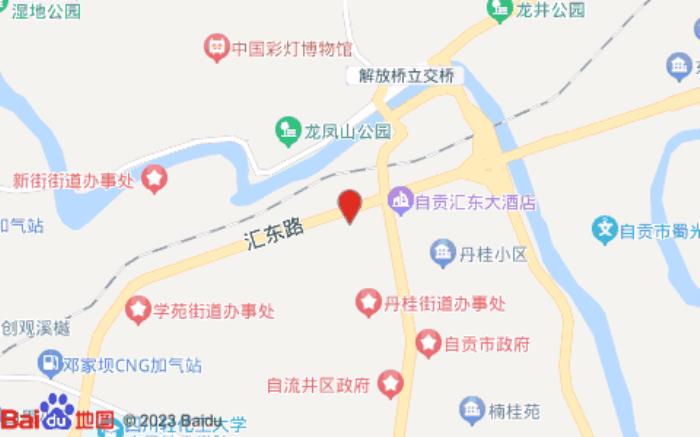 城市便捷酒店(自貢高新匯東路店)位置圖