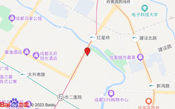 如家酒店(成都339紅星橋地鐵站店)位置圖