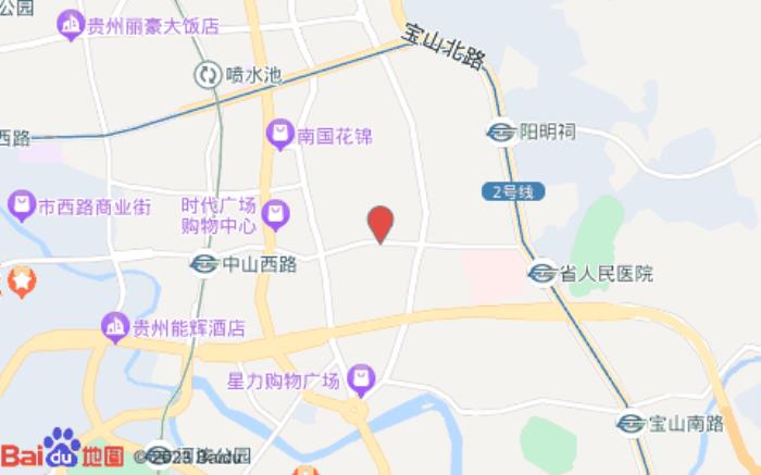 柏曼酒店(貴陽小十字省人民醫(yī)院店)位置圖